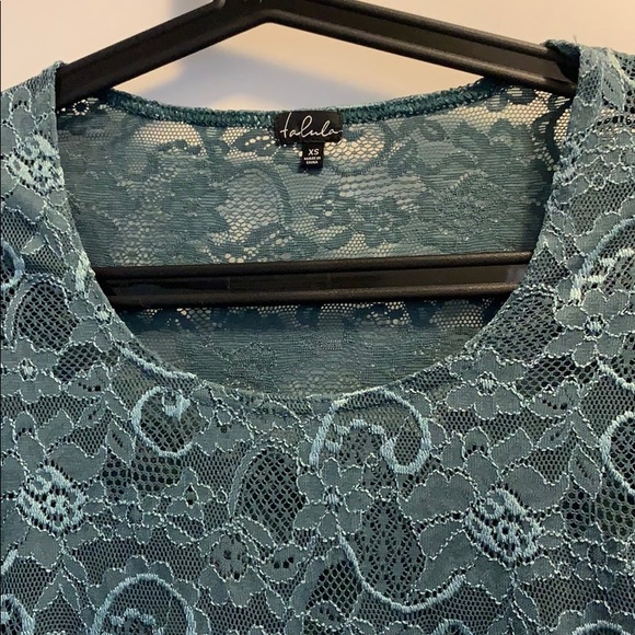 Talula Clarendon teal lace bodycon dress - Picture 2 of 2